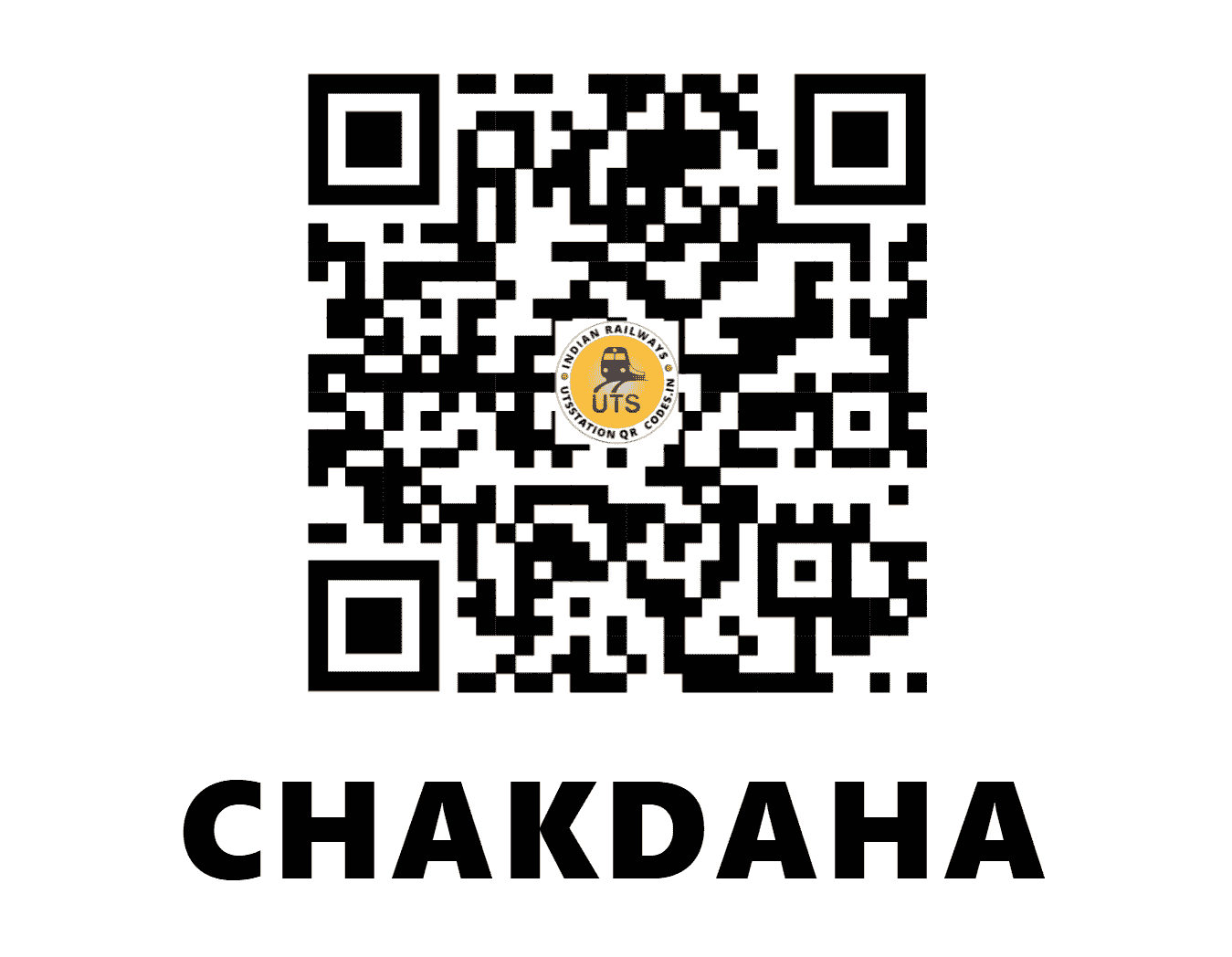 UTS QR Code for CHAKDAHA - CDH (ER - WEST BENGAL)